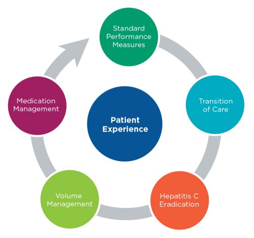 Dialysis care patient experience process flow 