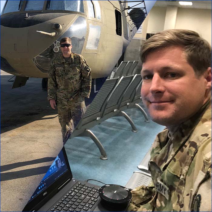 National Guard Member and Employee Takes Working Remotely to a New Level